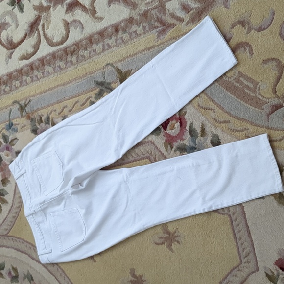 Coldwater Creek Knit Denim Jeans White P6 - Picture 2 of 11